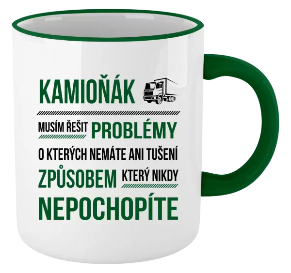 Hrnek Musím řešit problémy - kamioňák