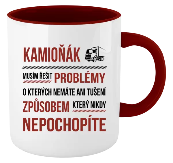 Hrnek Musím řešit problémy - kamioňák