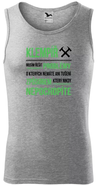 Pánské tílko Musím řešit problémy - klempíř