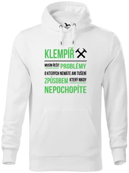 Pánská mikina Musím řešit problémy - klempíř