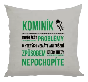 Polštář Musím řešit problémy - kominík