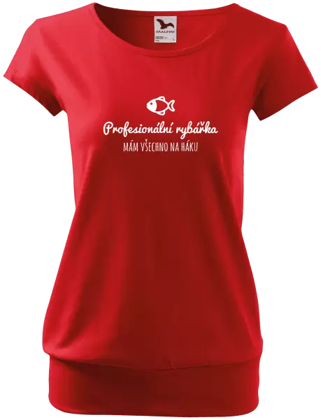 Dámské tričko Profesionální rybářka