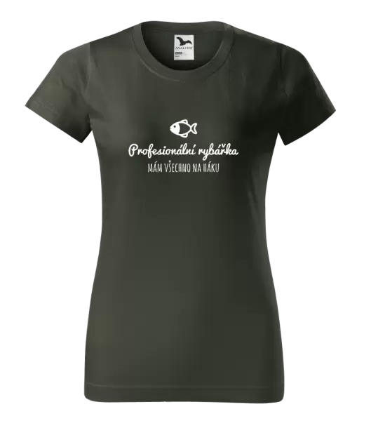 Dámské tričko Profesionální rybářka