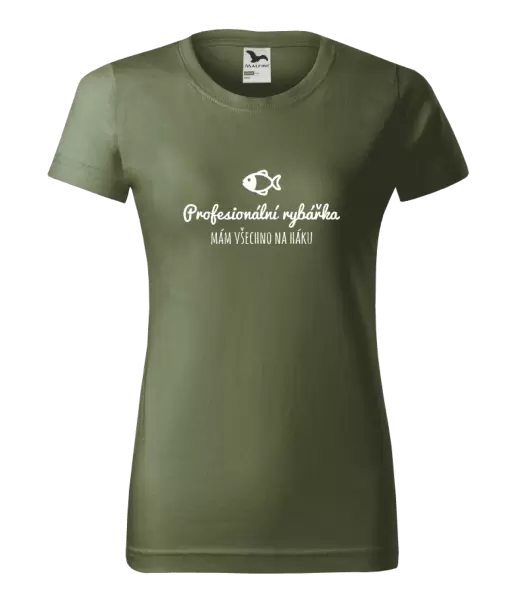 Dámské tričko Profesionální rybářka