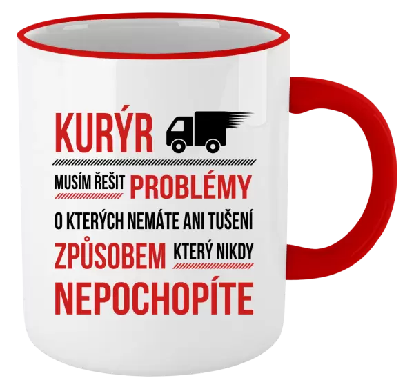 Hrnek Musím řešit problémy - kurýr