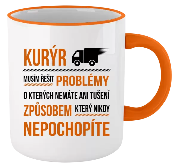 Hrnek Musím řešit problémy - kurýr