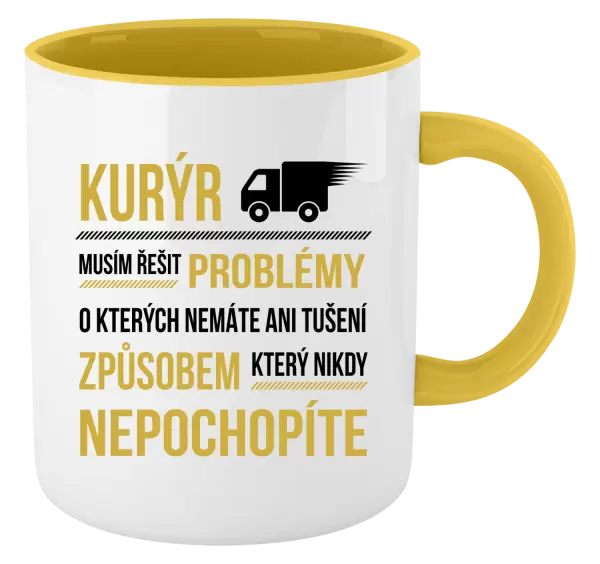 Hrnek Musím řešit problémy - kurýr