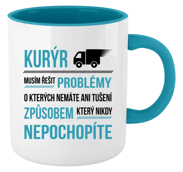 Hrnek Musím řešit problémy - kurýr