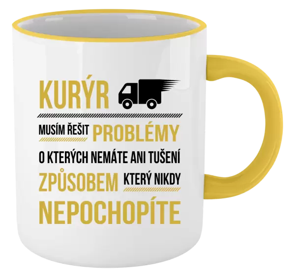 Hrnek Musím řešit problémy - kurýr