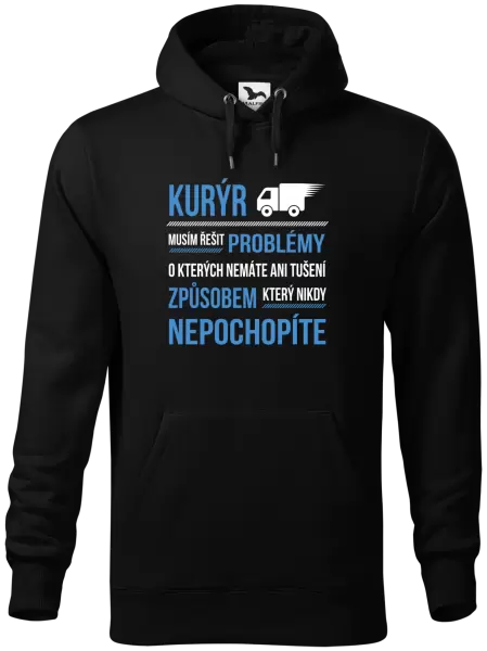 Pánská mikina Musím řešit problémy - kurýr