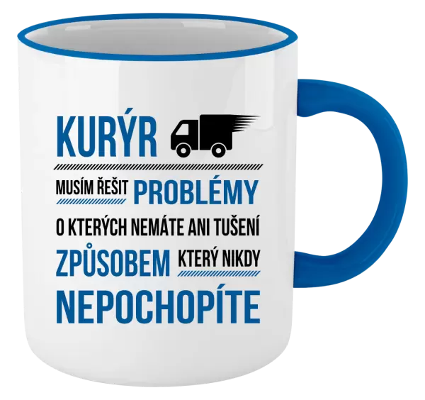 Hrnek Musím řešit problémy - kurýr