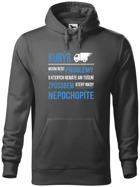 Pánská mikina Musím řešit problémy - kurýr