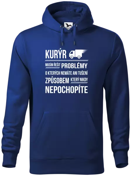 Pánská mikina Musím řešit problémy - kurýr