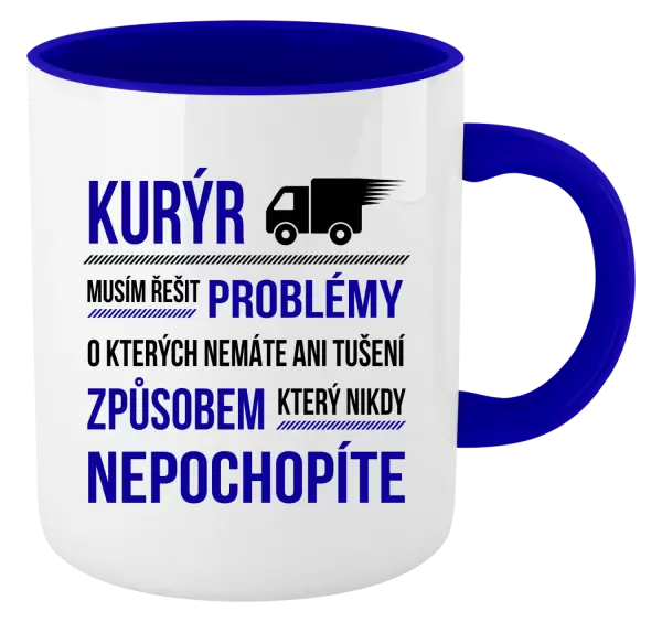 Hrnek Musím řešit problémy - kurýr