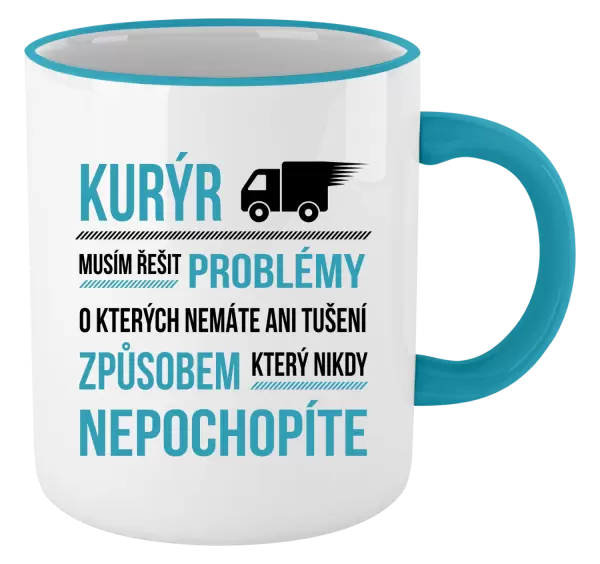 Hrnek Musím řešit problémy - kurýr
