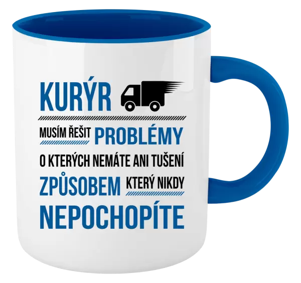Hrnek Musím řešit problémy - kurýr