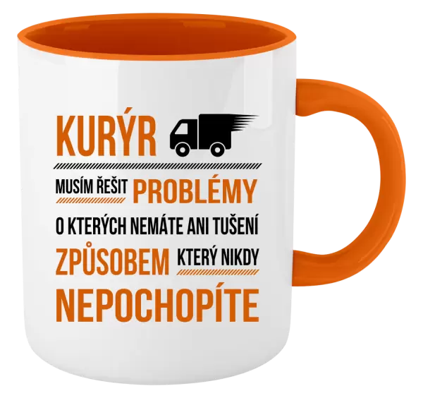 Hrnek Musím řešit problémy - kurýr