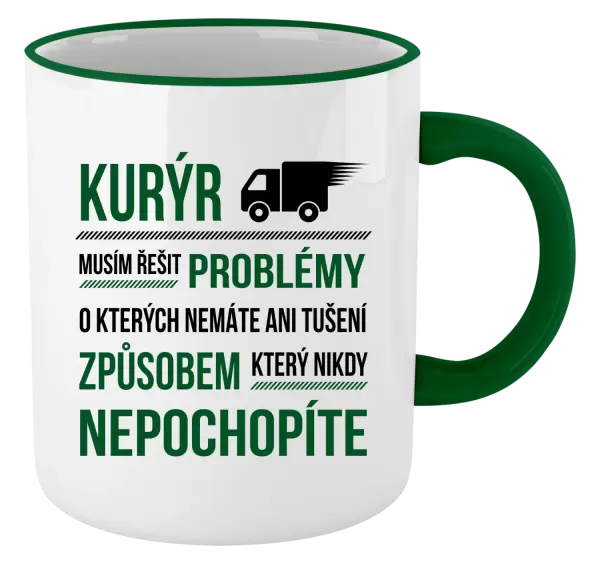 Hrnek Musím řešit problémy - kurýr