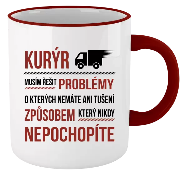 Hrnek Musím řešit problémy - kurýr