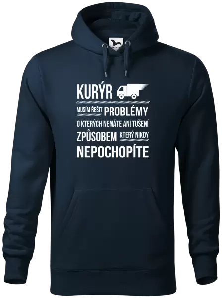 Pánská mikina Musím řešit problémy - kurýr