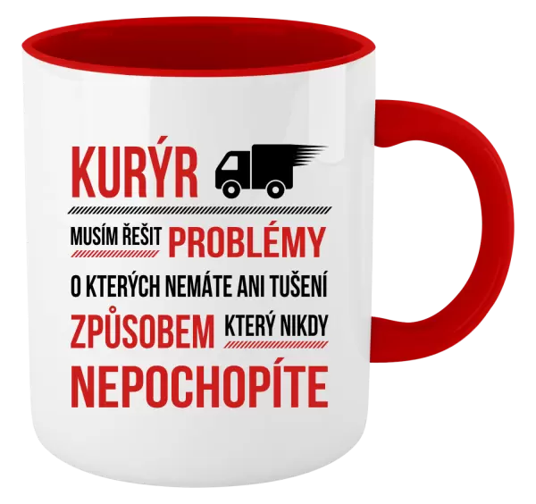 Hrnek Musím řešit problémy - kurýr