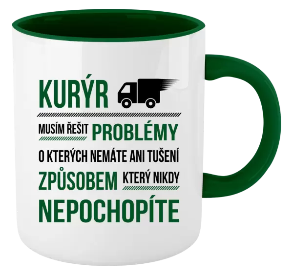 Hrnek Musím řešit problémy - kurýr