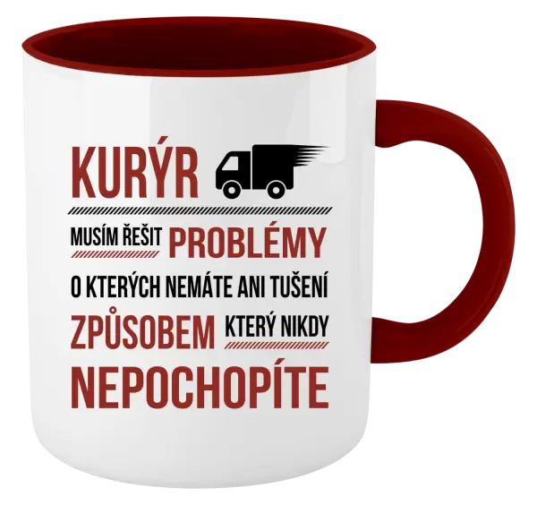 Hrnek Musím řešit problémy - kurýr