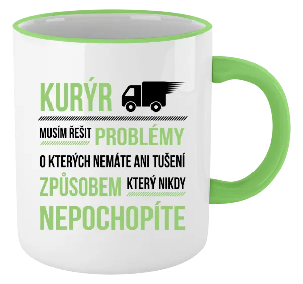 Hrnek Musím řešit problémy - kurýr