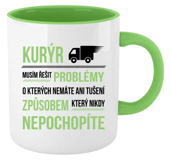 Hrnek Musím řešit problémy - kurýr