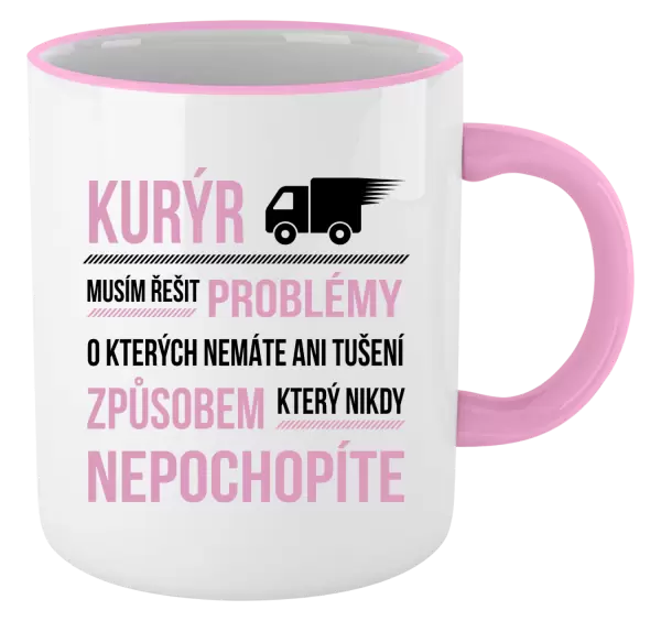 Hrnek Musím řešit problémy - kurýr