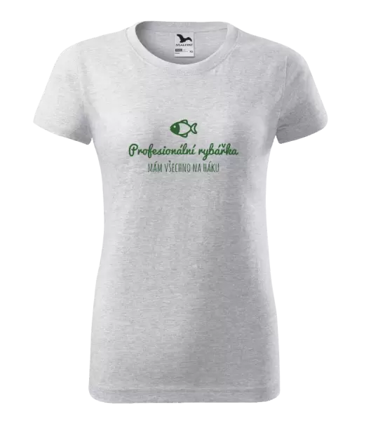 Dámské tričko Profesionální rybářka