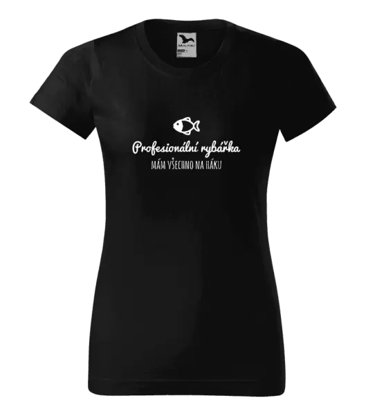 Dámské tričko Profesionální rybářka
