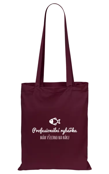 Látková taška Profesionální rybářka