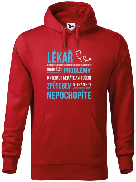 Pánská mikina Musím řešit problémy - lékař