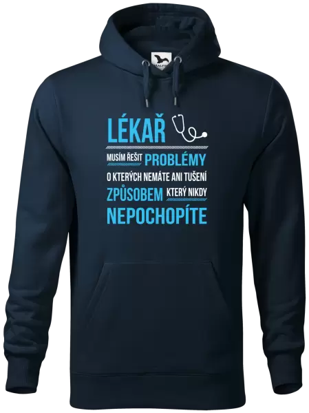 Pánská mikina Musím řešit problémy - lékař