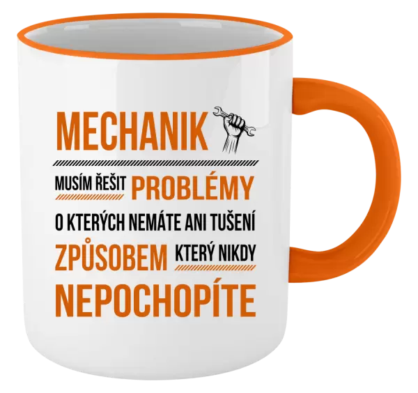Hrnek Musím řešit problémy - mechanik