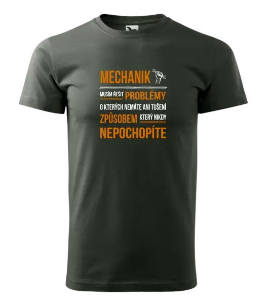 Pánské tričko Musím řešit problémy - mechanik