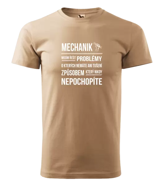 Pánské tričko Musím řešit problémy - mechanik