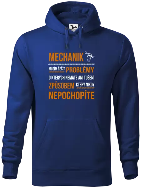 Pánská mikina Musím řešit problémy - mechanik