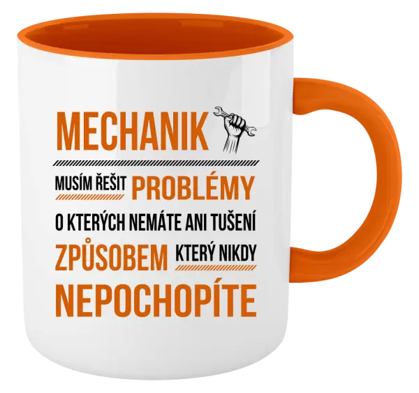Hrnek Musím řešit problémy - mechanik