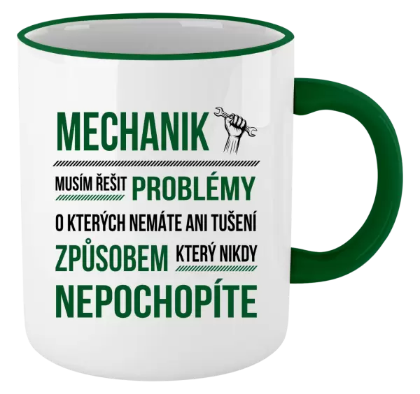 Hrnek Musím řešit problémy - mechanik