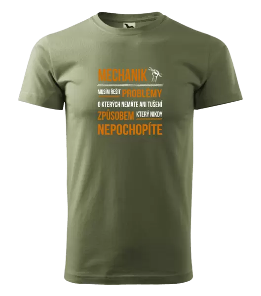 Pánské tričko Musím řešit problémy - mechanik