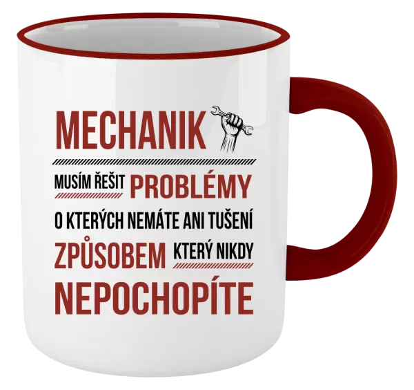 Hrnek Musím řešit problémy - mechanik
