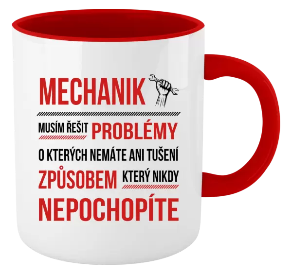 Hrnek Musím řešit problémy - mechanik