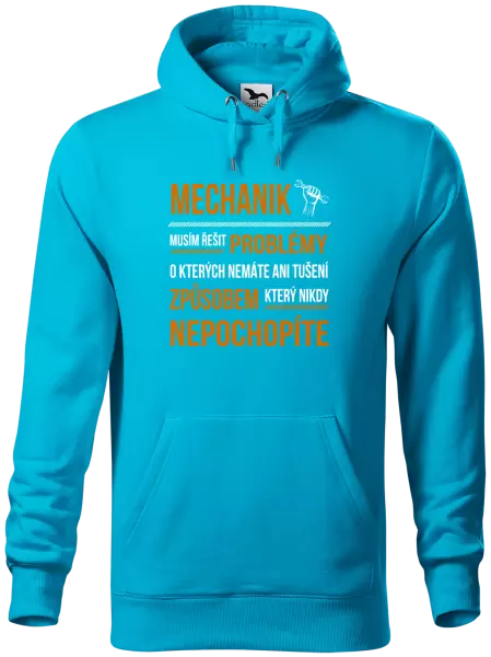 Pánská mikina Musím řešit problémy - mechanik