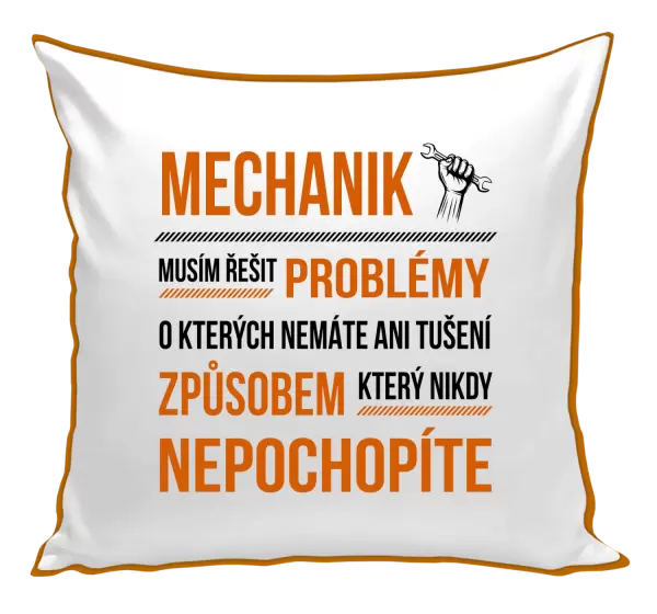 Polštář Musím řešit problémy - mechanik