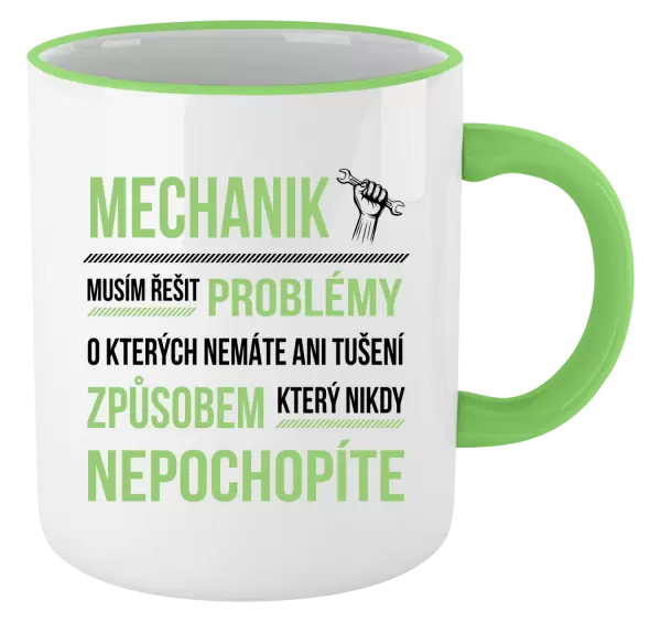 Hrnek Musím řešit problémy - mechanik