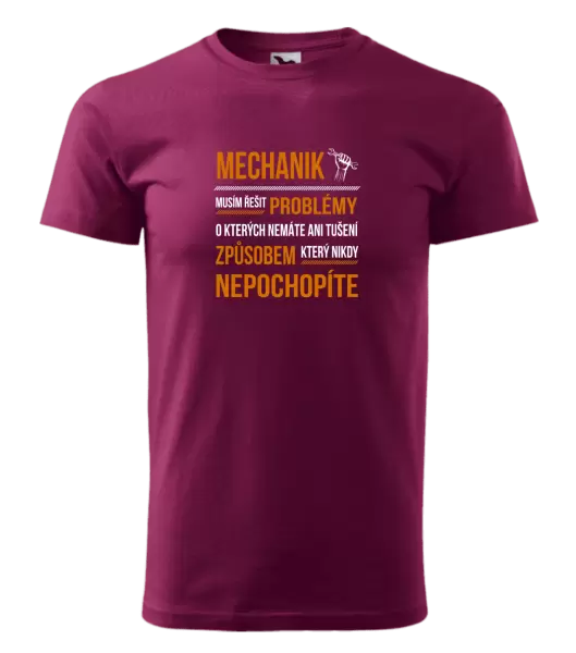 Pánské tričko Musím řešit problémy - mechanik