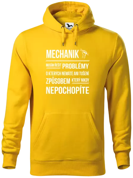 Pánská mikina Musím řešit problémy - mechanik
