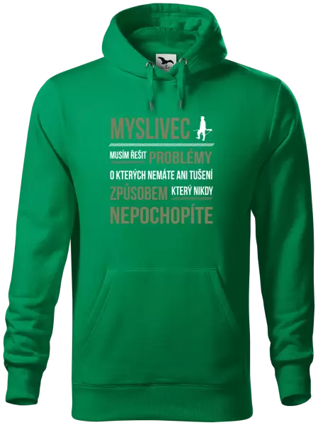 Pánská mikina Musím řešit problémy - myslivec